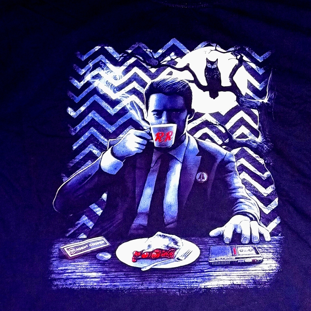 Fright Rags Twin Peaks, 4xl black t-shirt